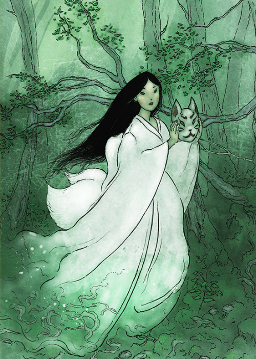 A bit older artwork but I was so happy to find them on my old hard drive… Shinto goddesses an
