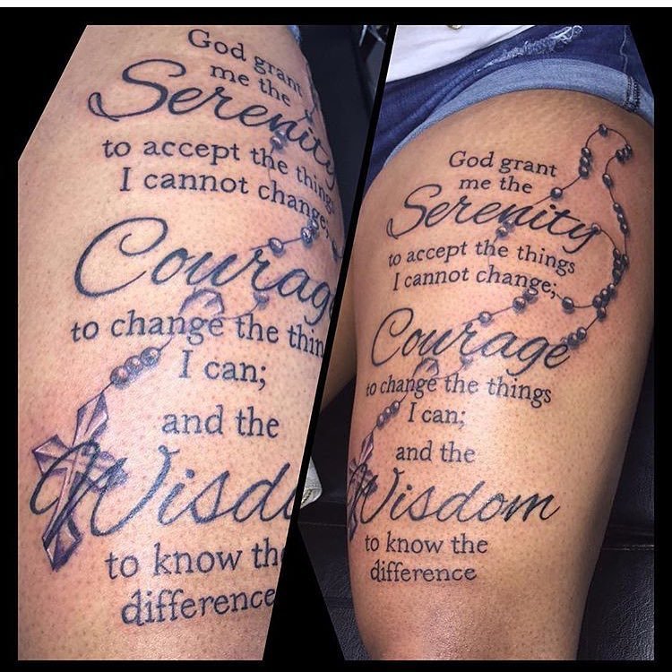 Latest Serenity prayer Tattoos  Find Serenity prayer Tattoos