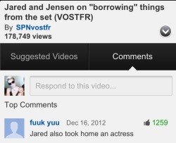 fking-awesome:  This is the best comment I ever saw on a video.