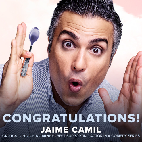 Congratulations to Gina Rodriguez, Jaime Camil, and Jane The Virgin for their Critics’ Choice nomina