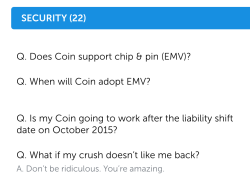littlebigdetails:  Coin - Slipped a silly question into the Security section of the FAQs. 