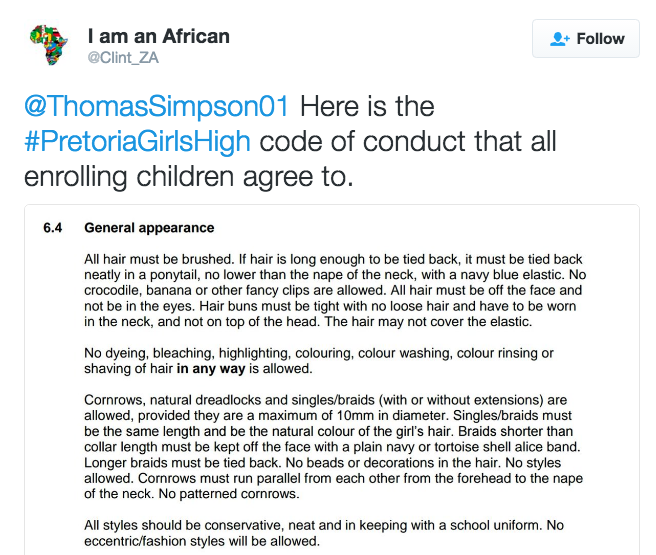 the-movemnt:  Pretoria Girls High School students are fighting back against a racist