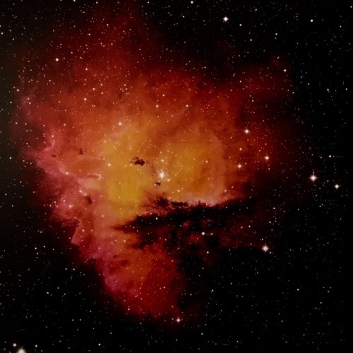traverse-our-universe:Wide field view of NGC 281, commonly known as the Pacman Nebula. Captured
