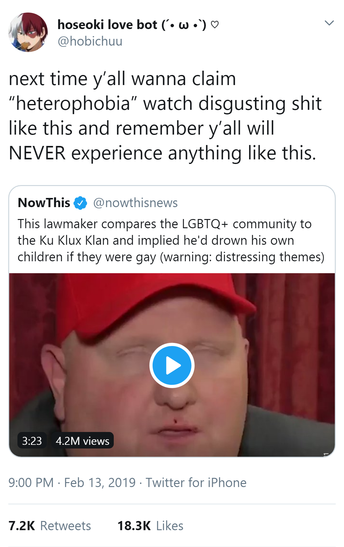 thatpettyblackgirl:    He did just threaten to murder his own children.  