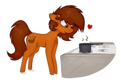 marsminer-venusspring:Little Venus making little soup. D’aww, this is cute~ :3