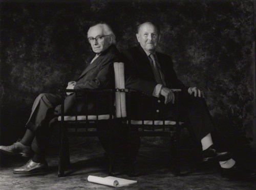 The great men themselves: Emeric Pressburger and Michael Powell.
