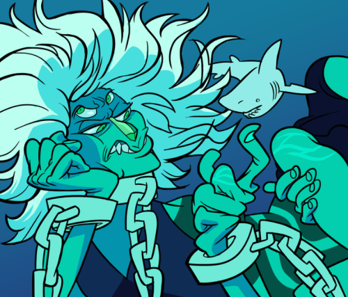 mmatonis:  Steven Universe fanart! I only really started getting into this show when the mean gems showed up.