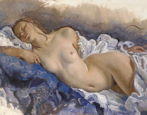 zinaida-serebriakova: Sleeping nude, 1931, Zinaida Serebriakova