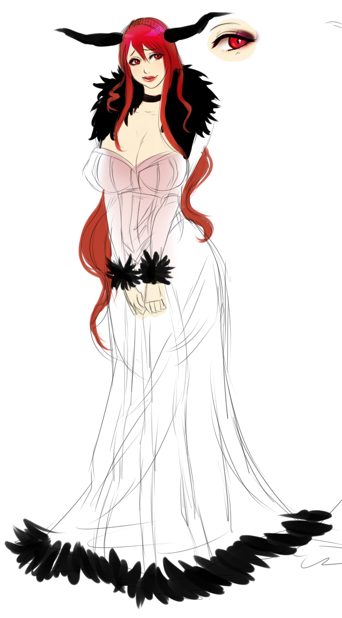 some concept work I did on a Maoyu on stream. idk i’m going somewhere with this