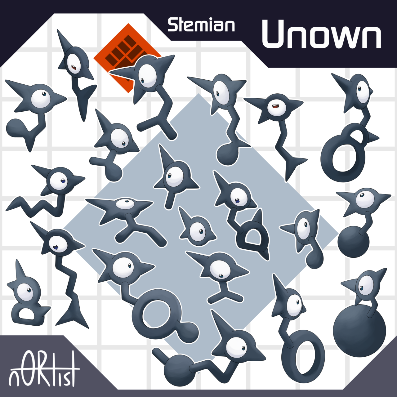 UNOWN Pokemon (Cyrilic letter form) by UzumakiIro on DeviantArt