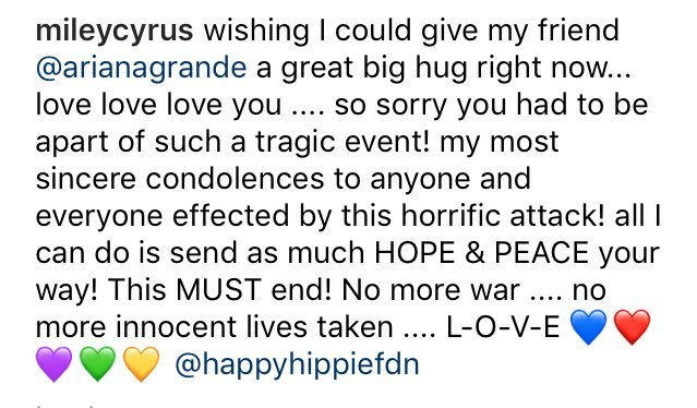 grunde:  miley cyrus via instagram.