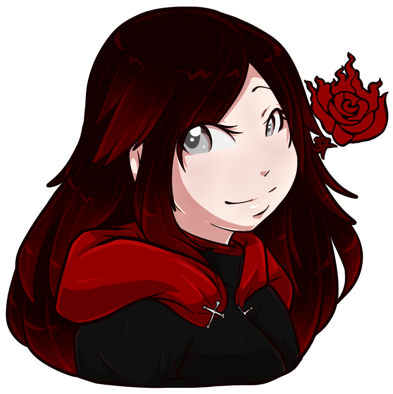 cheshirecatsmile37art:  RUBY ROSE Based off of Chris’s post about the RWBY girls