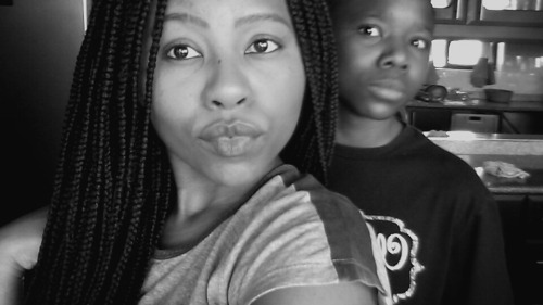 Me and the little bro. Melanin popping, scalps hydrated. Another one. Another one.