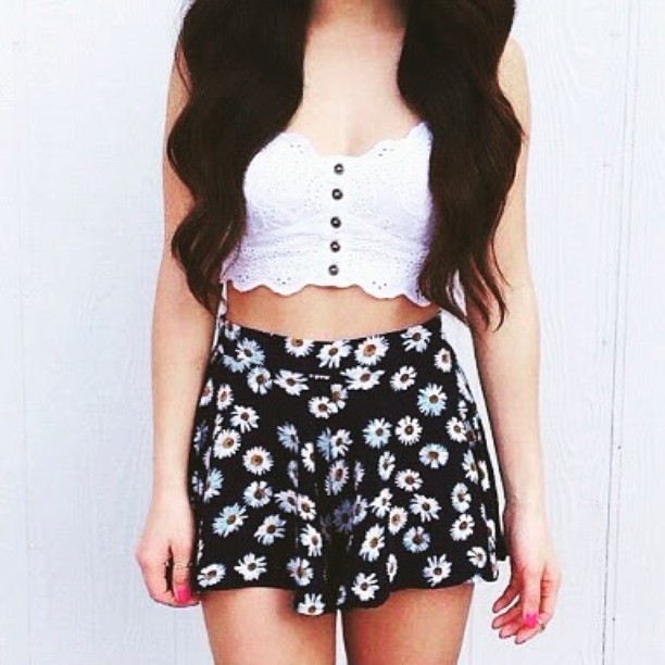 Floral crop top and pants