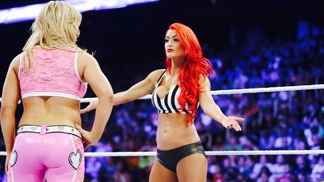 evamariedaily:  Nikki Bella Vs Natalya Special Guest Referee Eva Marie