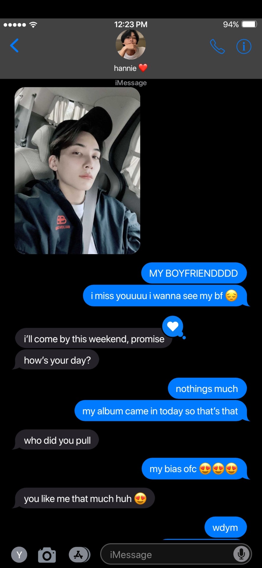 Bf Texts With Seventeen! Hyung Line
