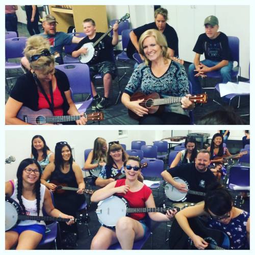 <p>Loved my Jamming 101 class at the Country Music Hall of Fame and Museum this afternoon! They were all so brave and fun - we had a blast. Every single one of them was trying an instrument for the first time and by the end we we were rocking Take Me Back to Tulsa. If you haven’t been to the @officialcmhof and enjoyed one of the educational programs there, you’re missing out. They’re doing awesome work and I’m grateful to be a part of helping to pass down a love of country music.  (at Country Music Hall of Fame and Museum)</p>