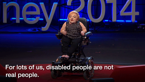 ted:Comedian and journalist Stella Young is tired of people telling her she’s an