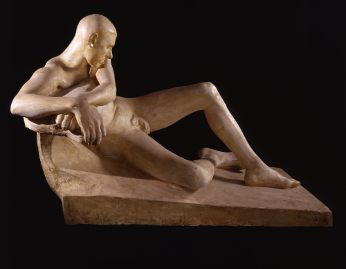 desimonewayland: Adolfo Wildt, Man Who Stays Silent, 1899, plaster. via: Fondazione Musei Civici di Venezia 