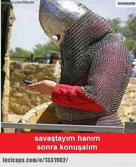 savaştayım hanım sonra konuşalım