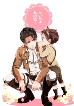 shingekinoai:  (SOURCE) Little eren is so cute~ Please go rate the artist’s work 10/10 and bookmark it on pixiv if you like :) (Do NOT remove credits) 