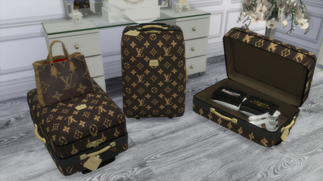 Louis Vuitton Luggage Set, Louis Vuitton, via Tumblr