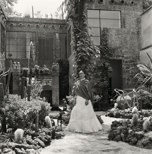 vintageeveryday:Kahlo in her garden, 1951.