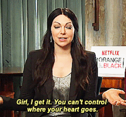 lauraslittlespoon:  If you meet your character (Alex Vause), what would you say to her?