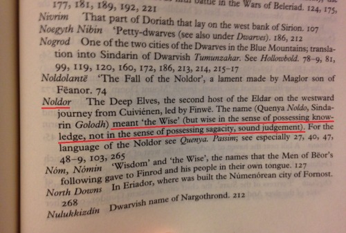 greenekangaroo: first-son-of-finwe: I love how they felt the need to clarify that THE NOLDOR DID NOT