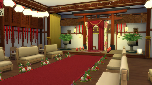 Wedding ShrineNo CC, playtested and furnished. Moveobjects must be “on” before placing.Lot Type: Par