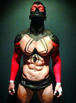 paintedguys:  One damn fine looking wrestler.