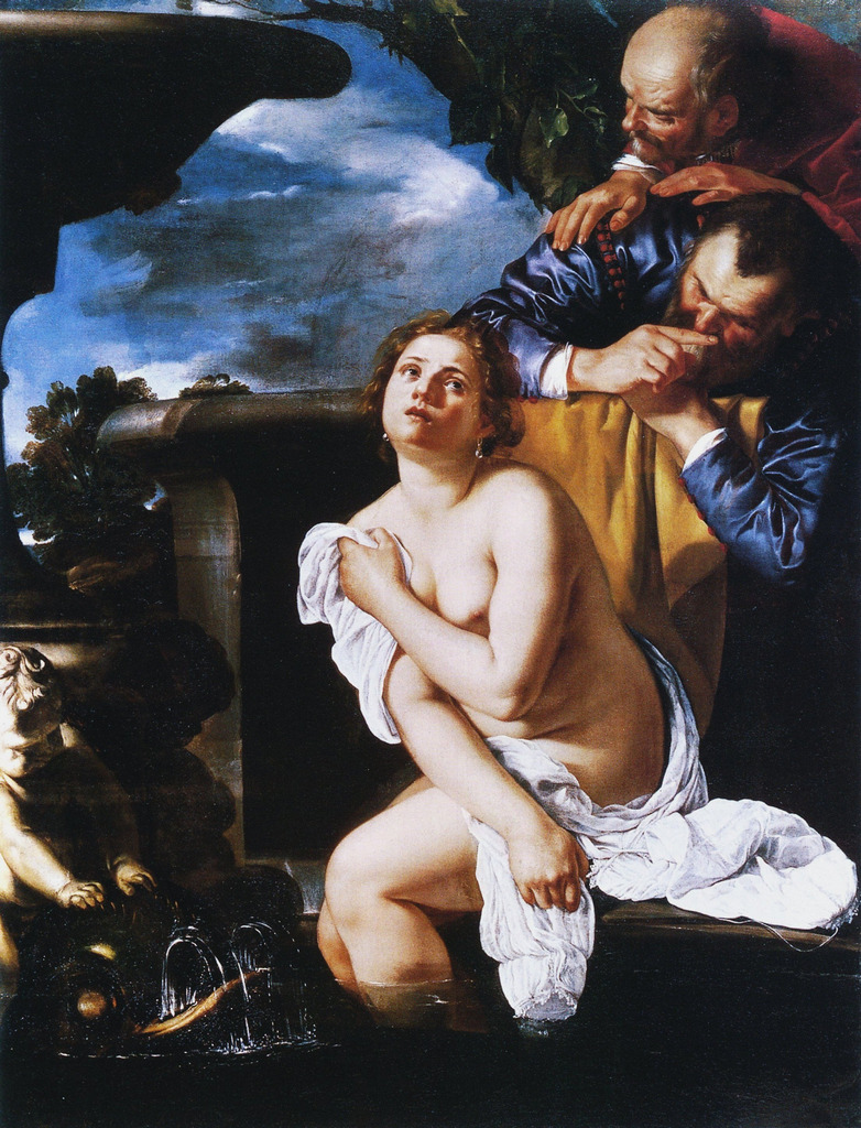 Artemisia Gentileschi (Roma 1593 - Napoli 1656); Susanna e i vecchioni (Susanna and