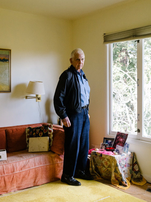 Pentagon Papers leaker, freedom fighter, and author Daniel Ellsberg at home for Alta Magazine