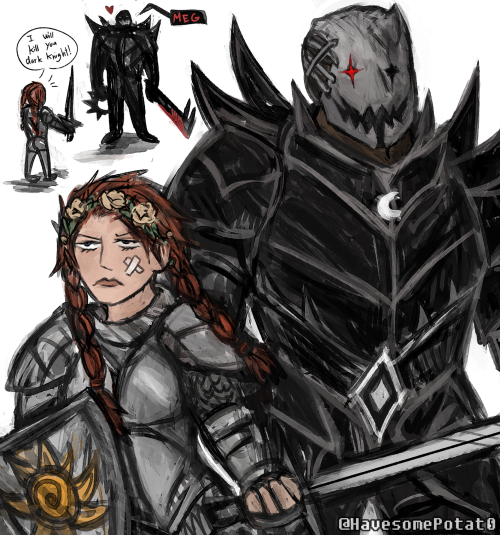 I Was Just Having Fun With Picrew, And My Brain Went: Dark Fantasy Megmillan. Enemy To Lover Thingy.