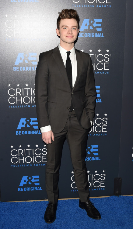 Actor Chris Colfer arrives at the 5th Annual Critics’ Choice Television Awards in Beverly Hills, Cal