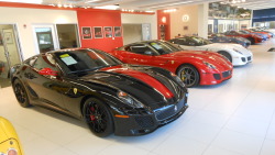 carsandetc:  A trio of Ferrari 599 GTO’s 