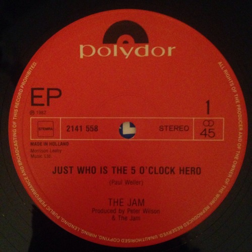 The Jam - Just Who is the 5 O'Clock HeroHolland Press 1982 (Polydor)