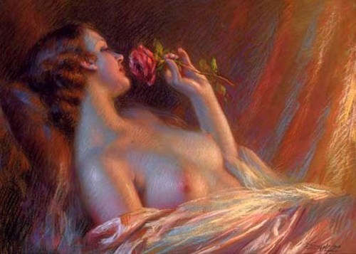 artbeautypaintings:  La belle arôme - Delphin Enjolras 