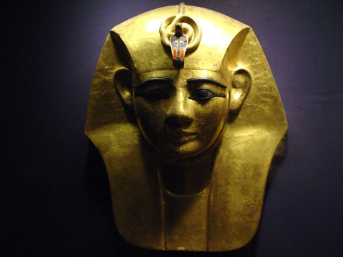 The Funerary mask of Pharaoh Amenemope, 21st dynasty