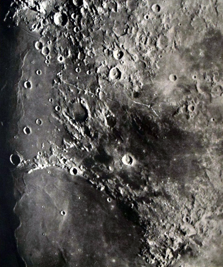 Photographie Lunaire, observatoire de Paris, 1894.