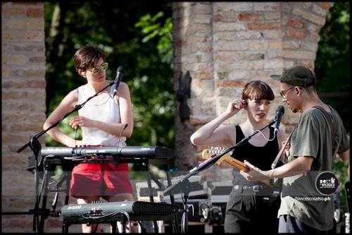 Elena &amp; Igor soundchecking at Sexto’Nplugged in Sesto al Reghena earlier. Francesco Sa