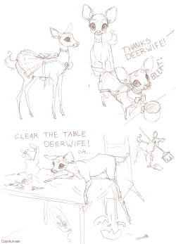 Deerwife 061015 - by Coonkunwhat is this pain in my chest and why is everything getting dark..! hhhnggg it’s too cute