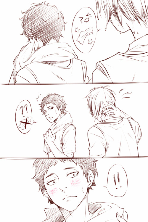 fuyuure:  Bokuto and Akaashi Q///v///Q 