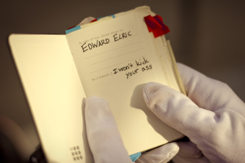 vantasticmess: vantasticmess: Edward Elric’s Alchemy Notebook Edward Elric | Photographer In F