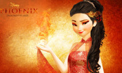 jackfrost-flakes:  inspired by this post A fire Elsa, just in time for the Lunar new year! Elsa the Queen of Flames 