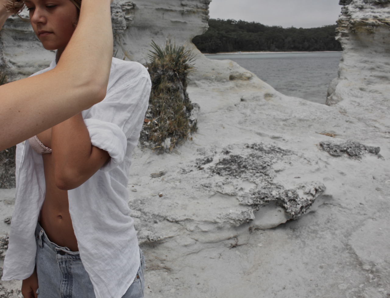 kaylakboyd:  Behind the scenes for ‘the native tan’,by Kayla Boyd model. alannah