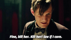 totd + the doctor breaking clara’s heart.