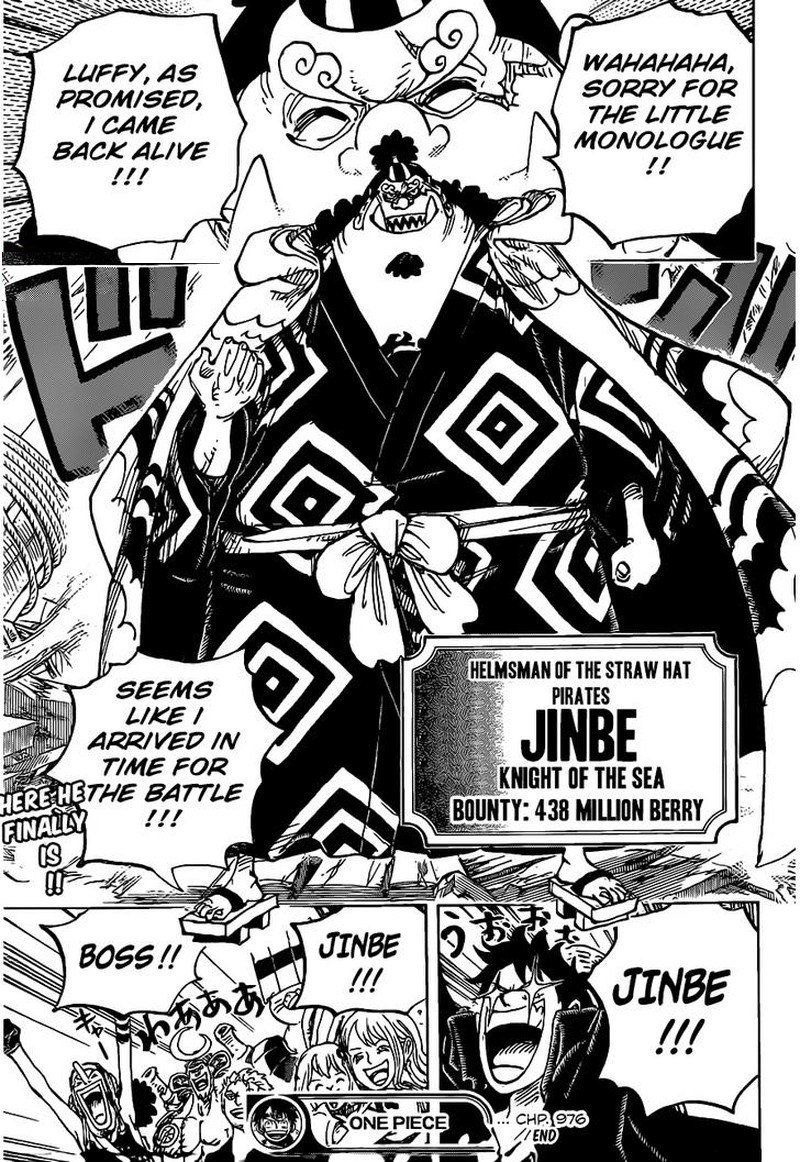 Monkey D Luffy One Piece Chap 976 Jinbe Knight Of The Sea
