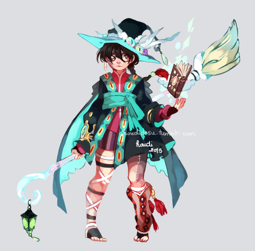 houdidesu:My witchsona! A lot of fun to draw * w *Houdi: the rotted witch.Species: humanBroomstick: 