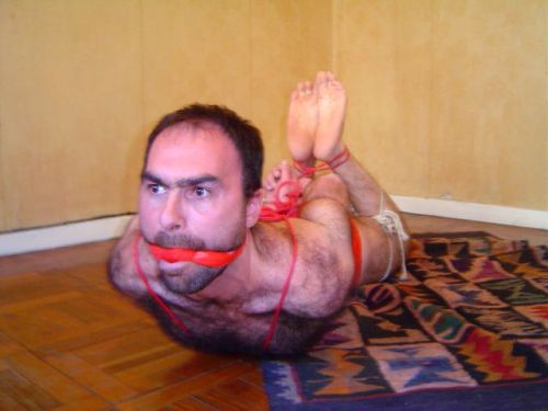 gaggedprince: Bound and humiliated daddy